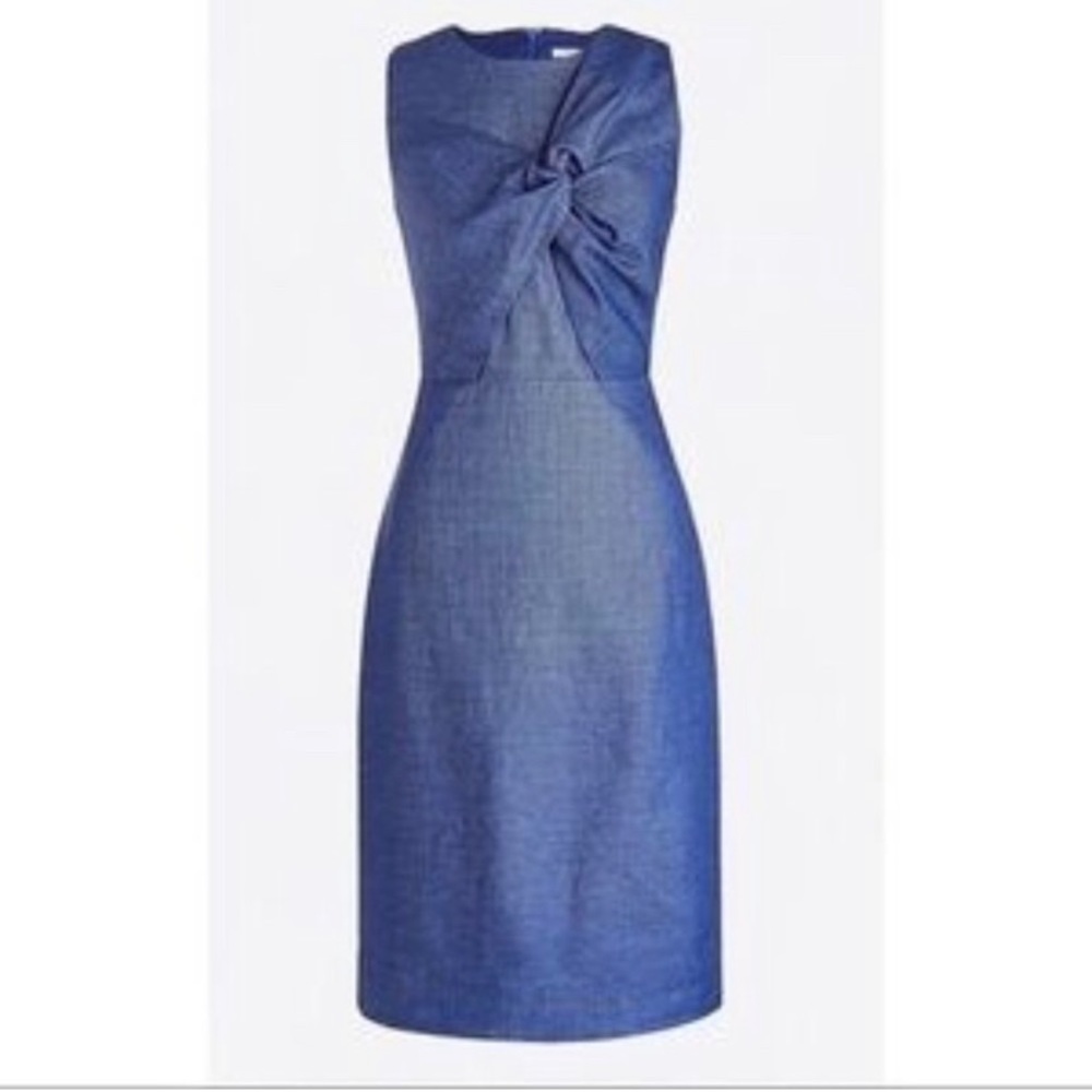 J Crew 100% linen sheath dress.